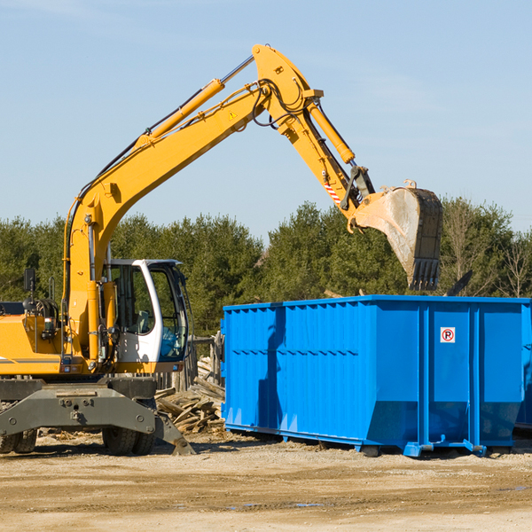 are there any restrictions on where a residential dumpster can be placed in West Point